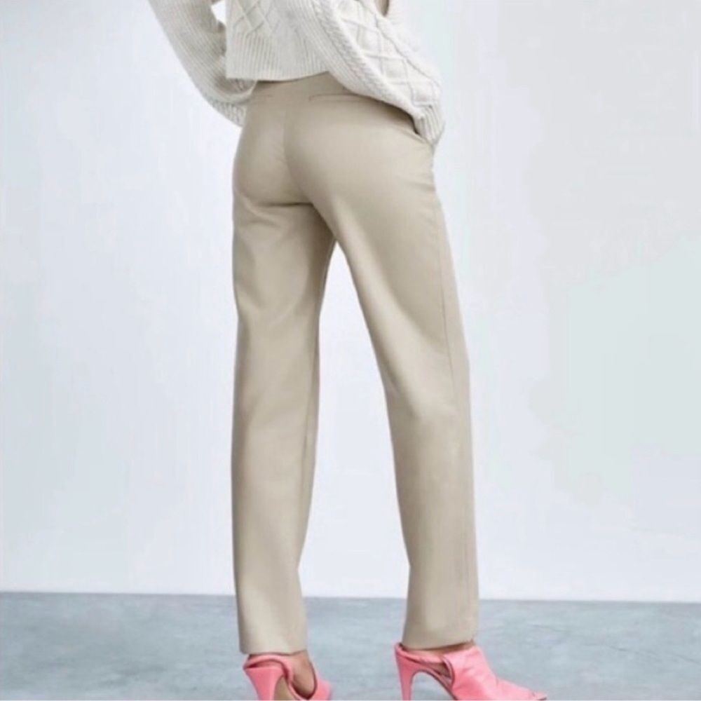 BABATON | Beige Pleated Straight Leg Dress Pants Trousers Women’s Size 4